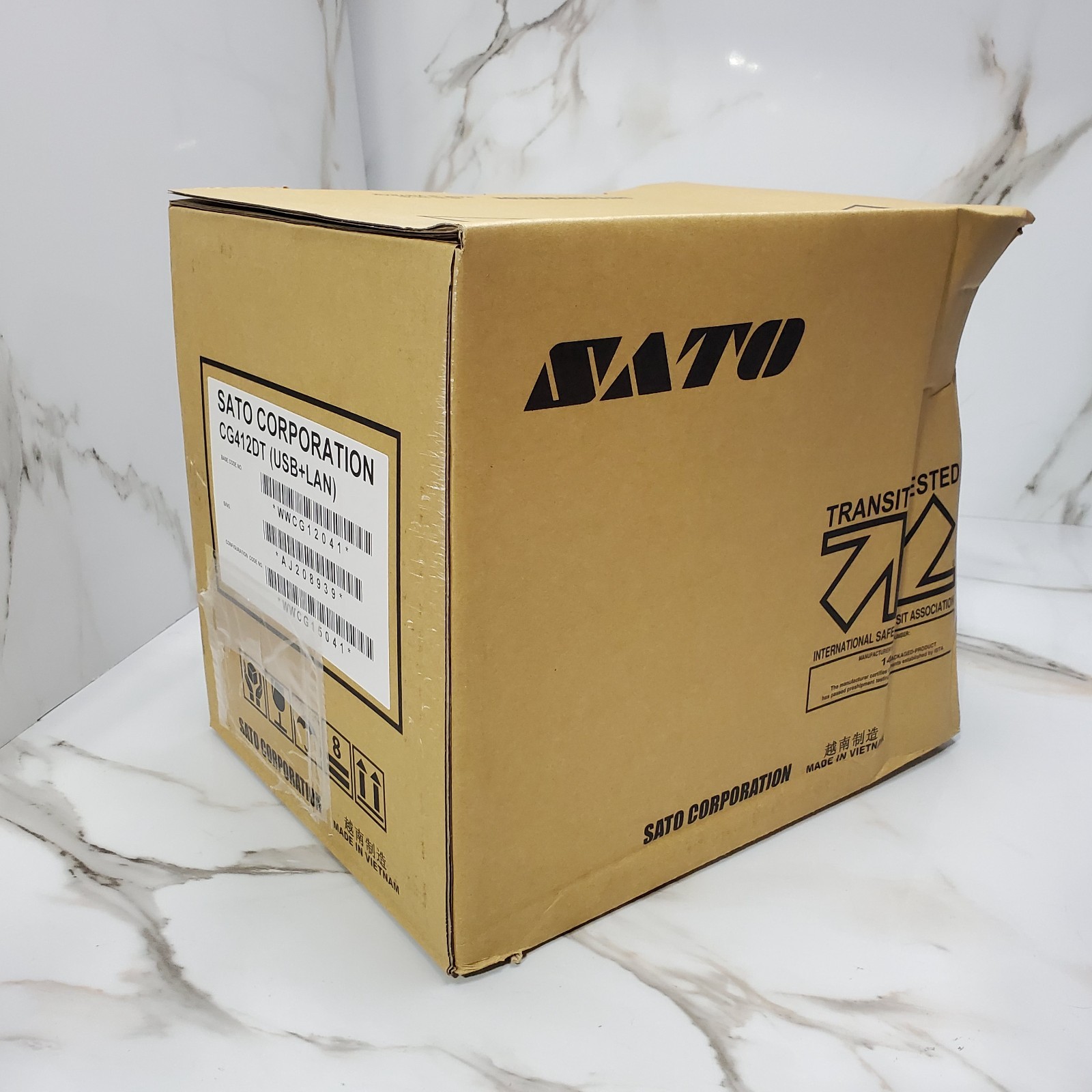 NEW SATO CG412DT Direct Thermal Label Printer 300dpi USB LAN Read Desc