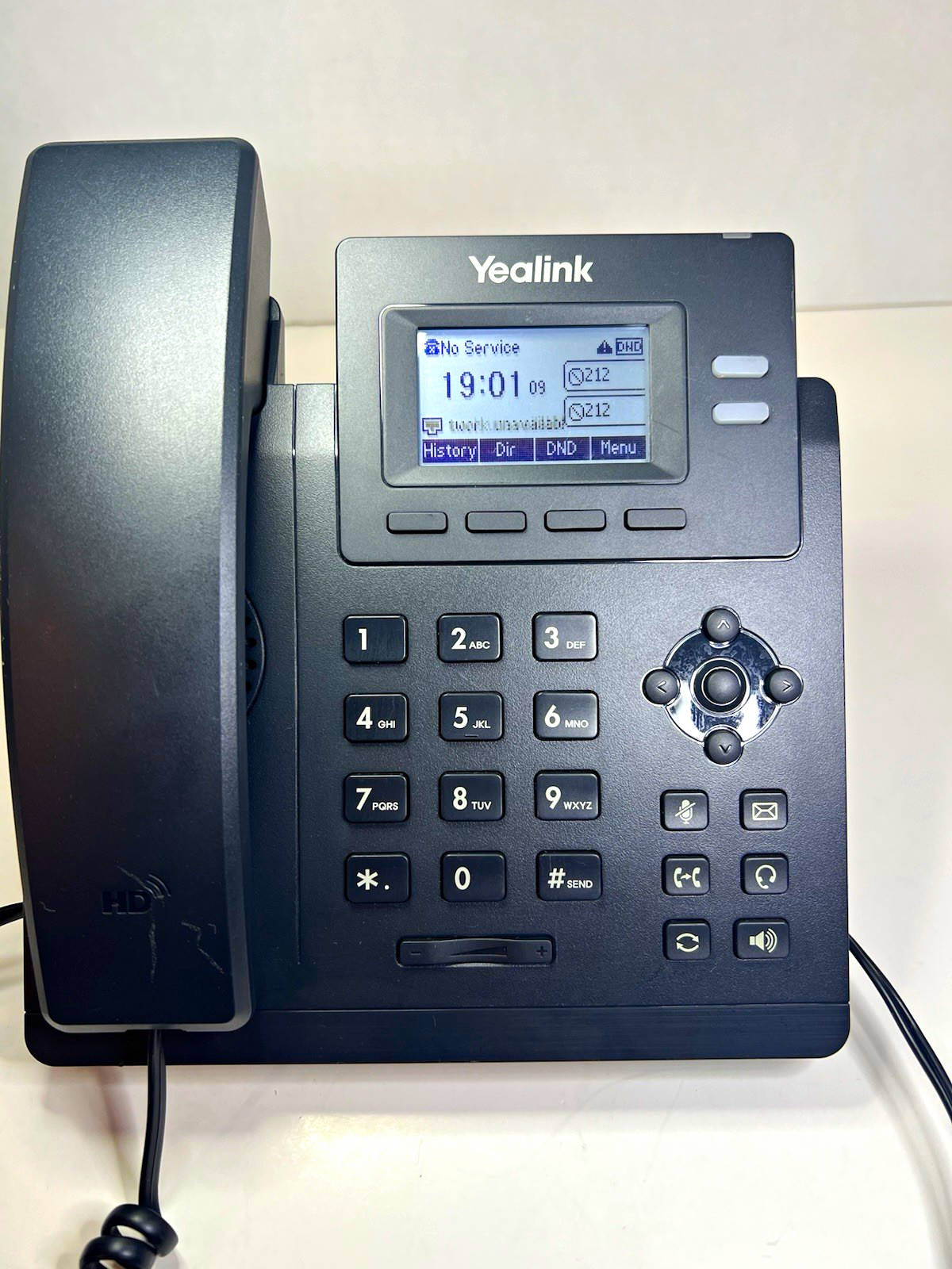 Yealink SIP-T31P HD Voice 2-Line Corded IP Phone, Black, Ethernet RJ-45