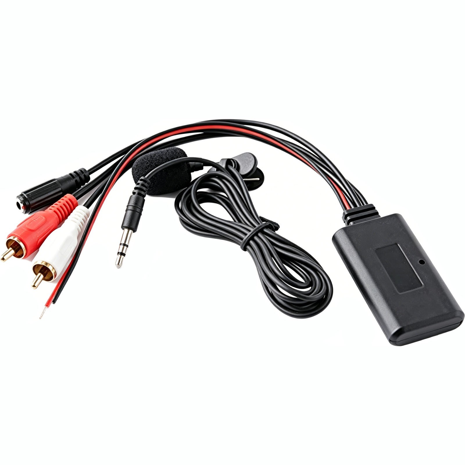 1PC Bluetooth A2DP Music Streaming 12V To Car Stereo Radio RCA 3.5mm Aux Adapter