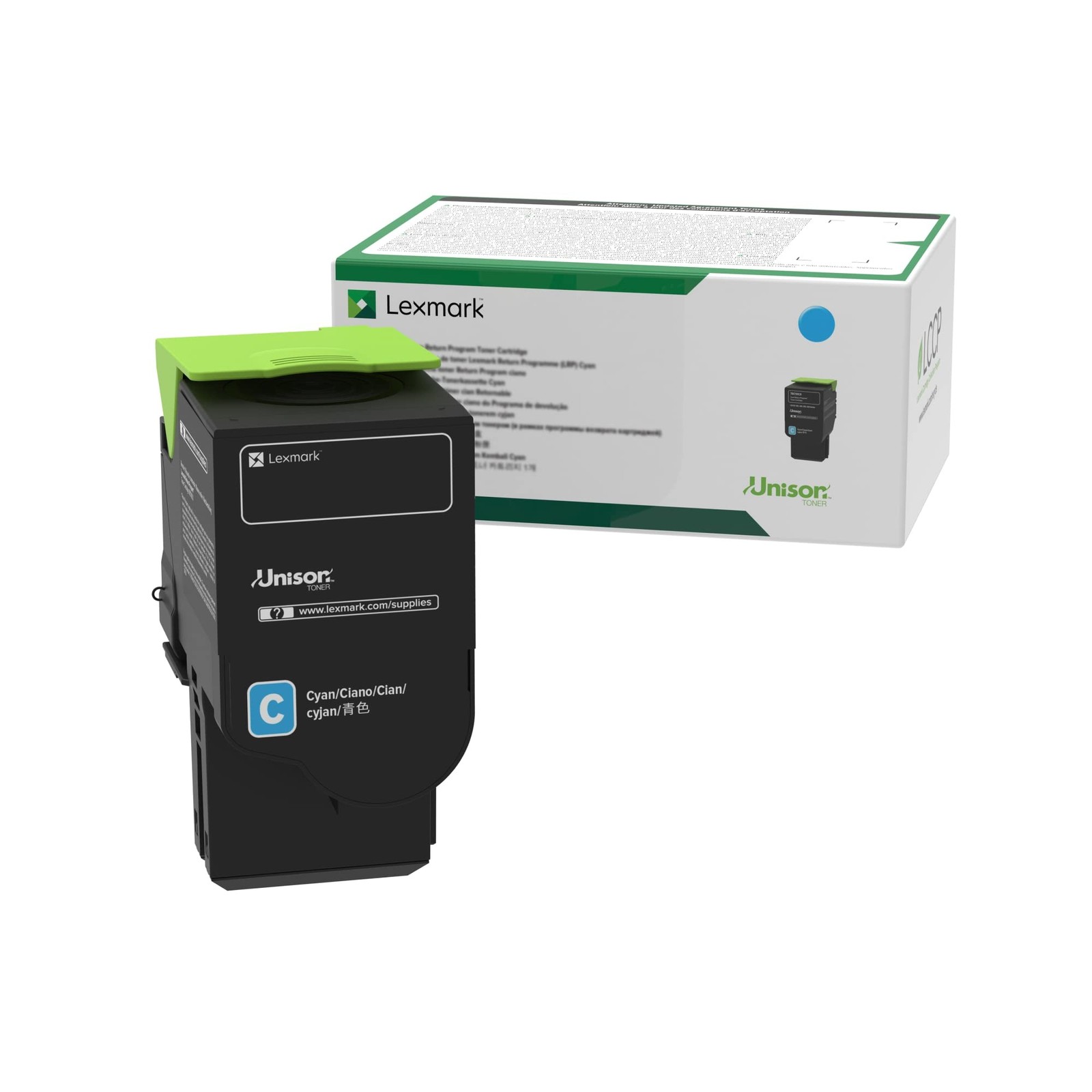 Original Lexmark 78C10C0 Cyan Toner. New Sealed Box, We Ship Fast