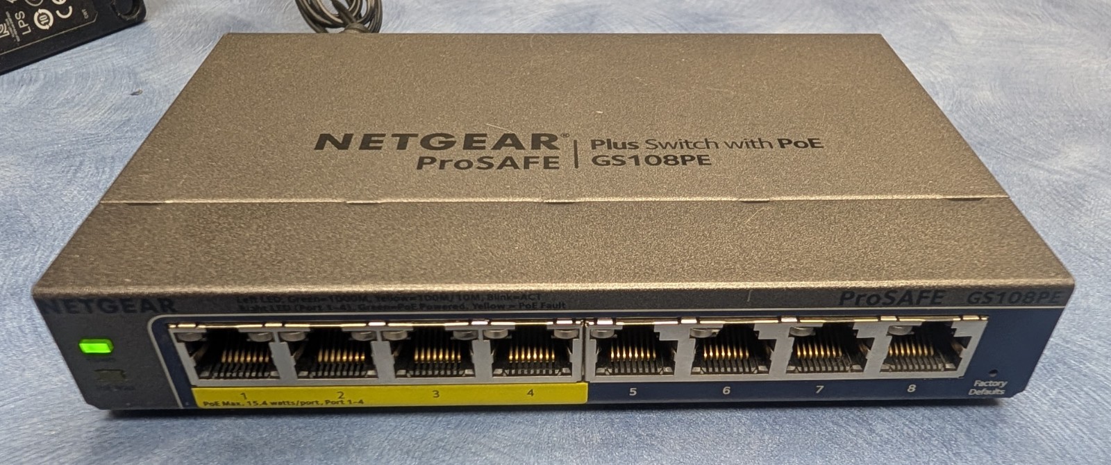 NETGEAR GS108PEv3 ProSAFE Plus 8-Port Gigabit Ethernet Switch with 4 Ports PoE