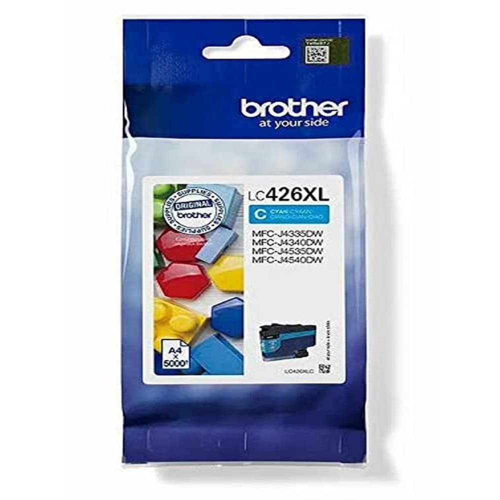 BROTHER LC-426XLC Inkjet Cartridge, Cyan, Single Pack, High Yield, includes 1 x
