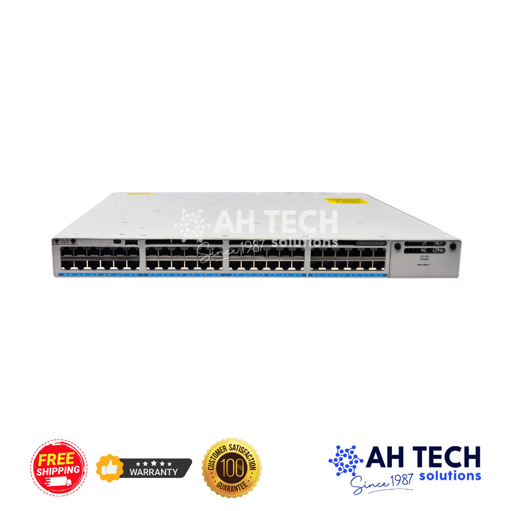 Cisco C9300-48UXM-E 48-Port mGig UPOE Switch 12x10G Network Essentials Tested