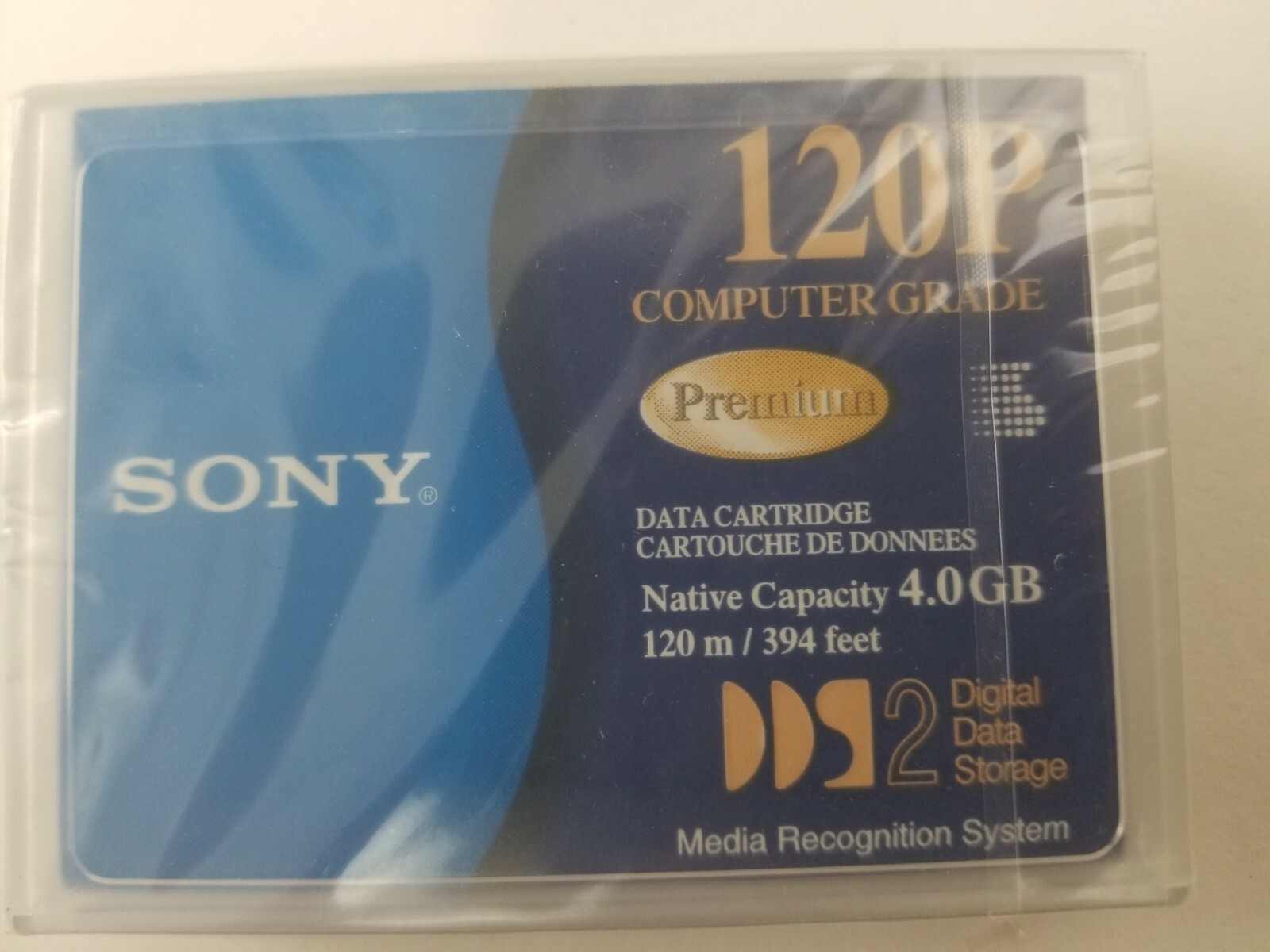 Lot of 2 Sony 4Gb. computer grade data cartridge. 120m DDS2