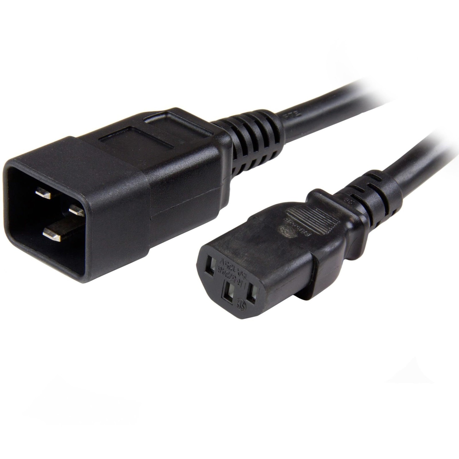 StarTech 6ft C13 to C20 Power Cord 15A 125V Black PXTC13C20146