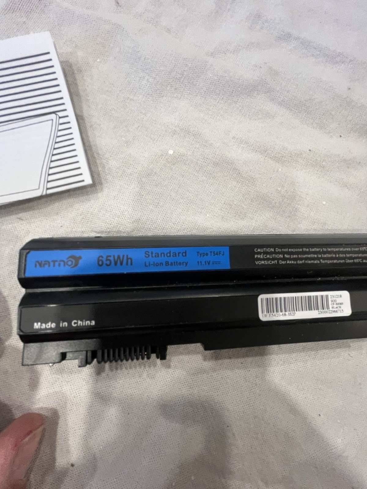 NATNO 65Wh 11.1V Laptop Battery Type TS4FJ – Rechargeable Li-ion – New/Open Box