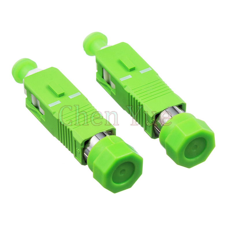 2pcs FC APC Female to SC APC Male Fiber Optic Adapter SM FC-SC Hybrid Connector