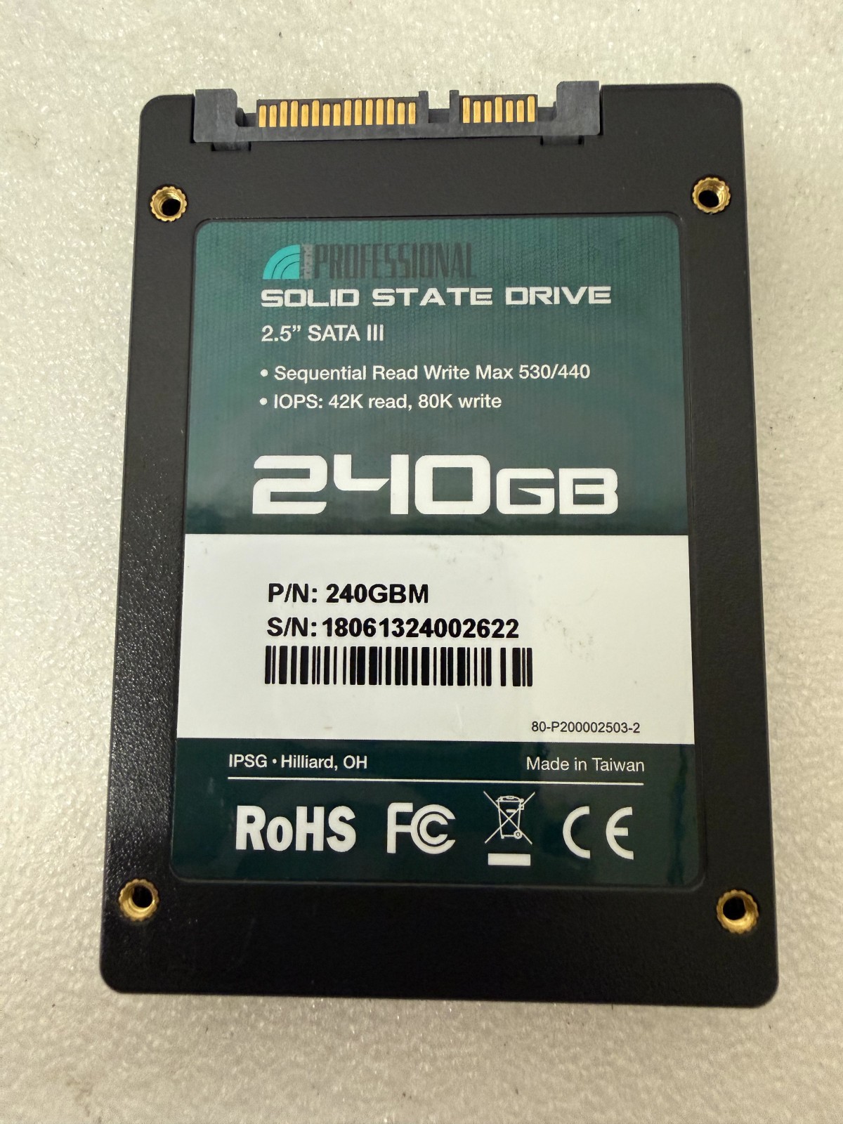 Inland Professional 240GB 2.5" SATA III Internal SSD 240GBM