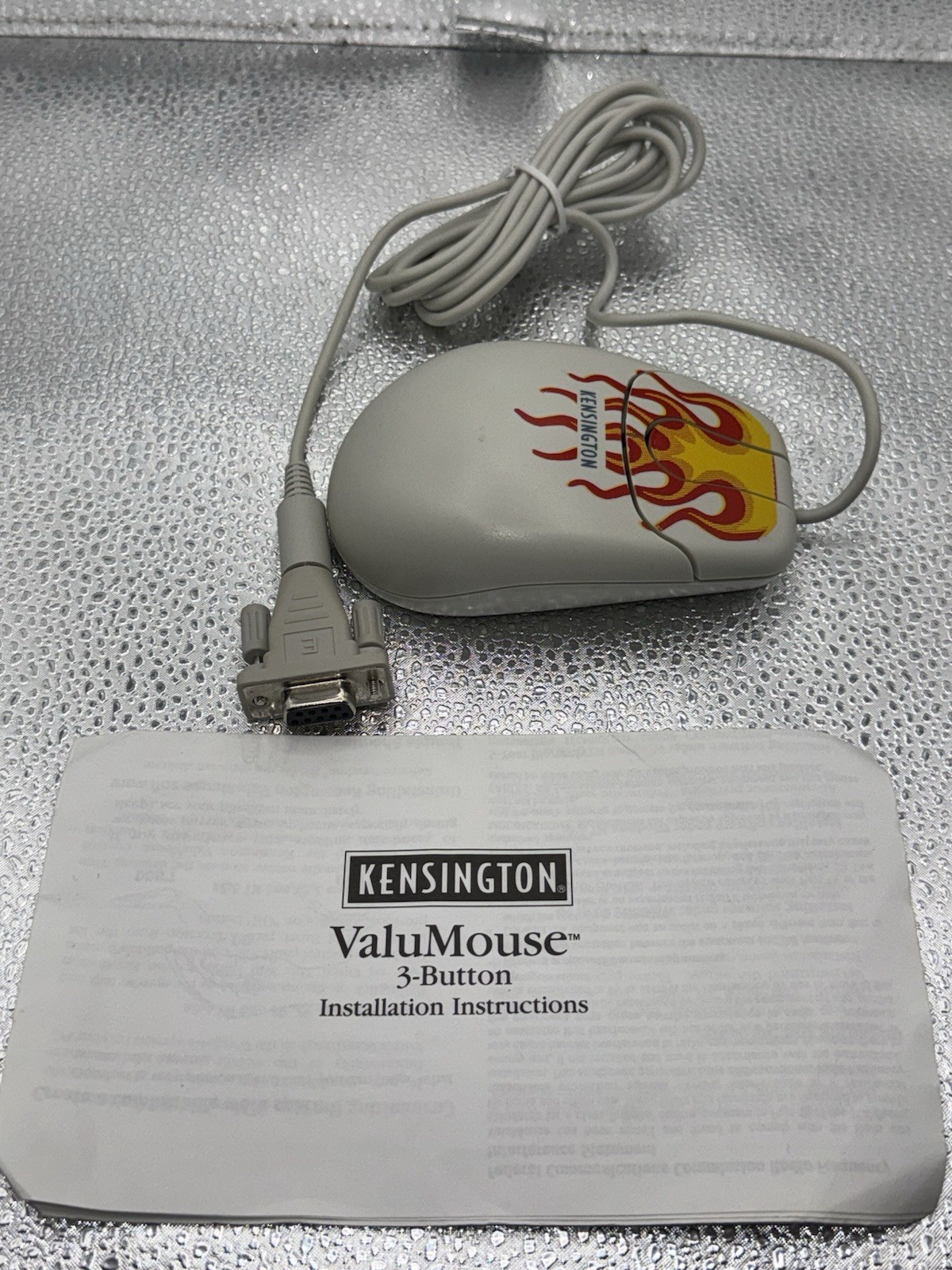 Vintage Kensington ValueMouse 3-Button Model 19410 RARE Flames