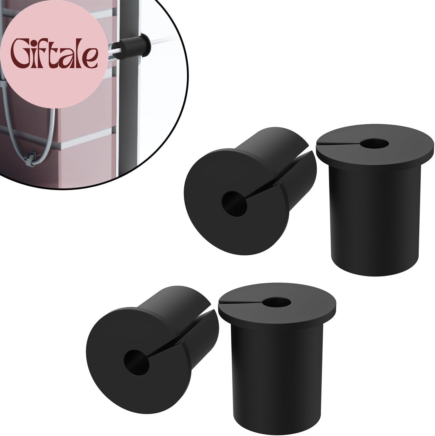4PCS Wall Bushing Grommet for Starlink Dishy Ethernet Adapter Cable,1 Inch Starl