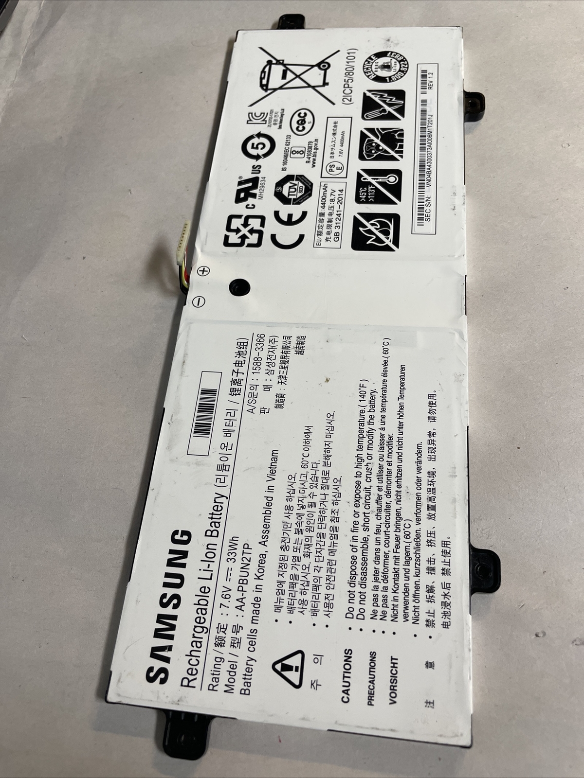 Samsung N110 1588-3366 33w 7.6w AA-PBUN2TP Genuine Laptop Battery @MB92