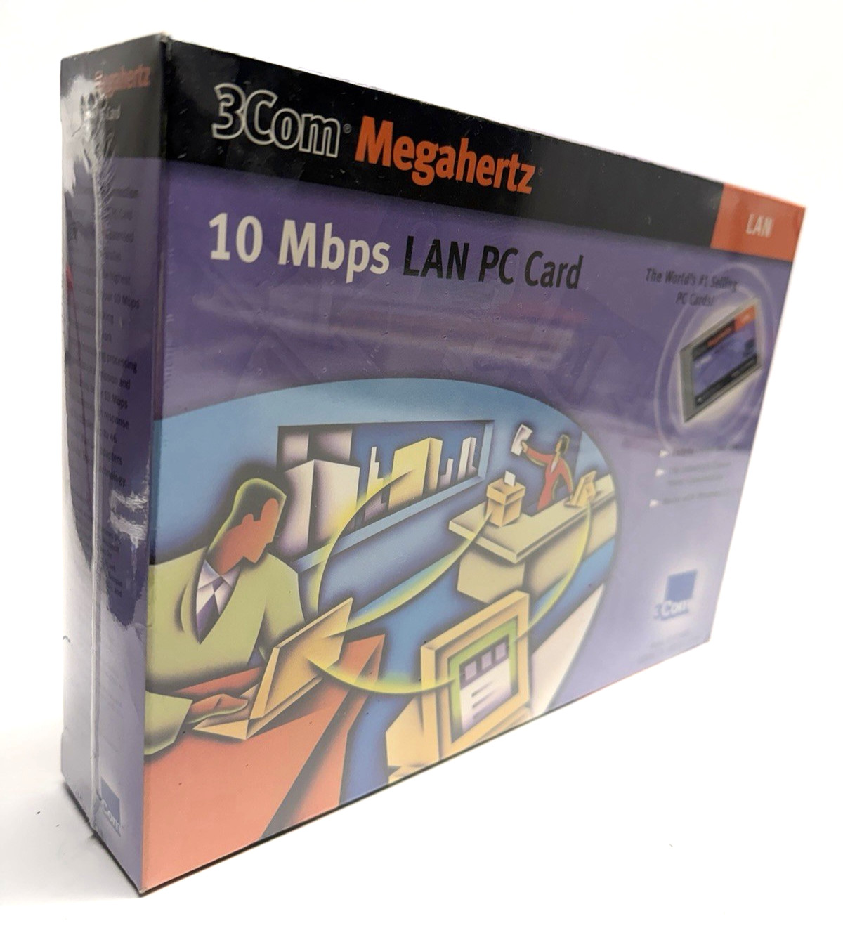 FACTORY SEALED NEW - 3Com Megahertz 10Mbps LAN PC Card XJACK 3CXE589ET
