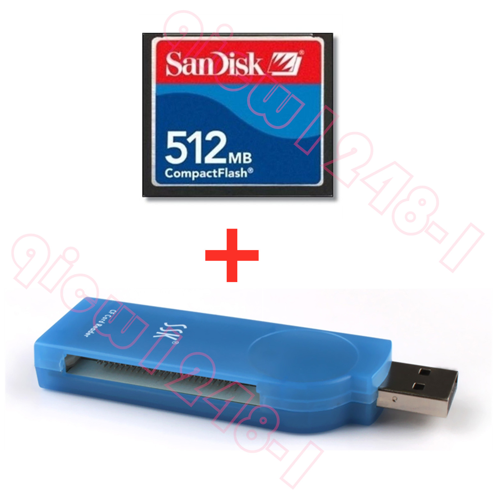 1 set 512MB CNC FANUC CF Compact Flash card + SSK USB2.0 Card reader