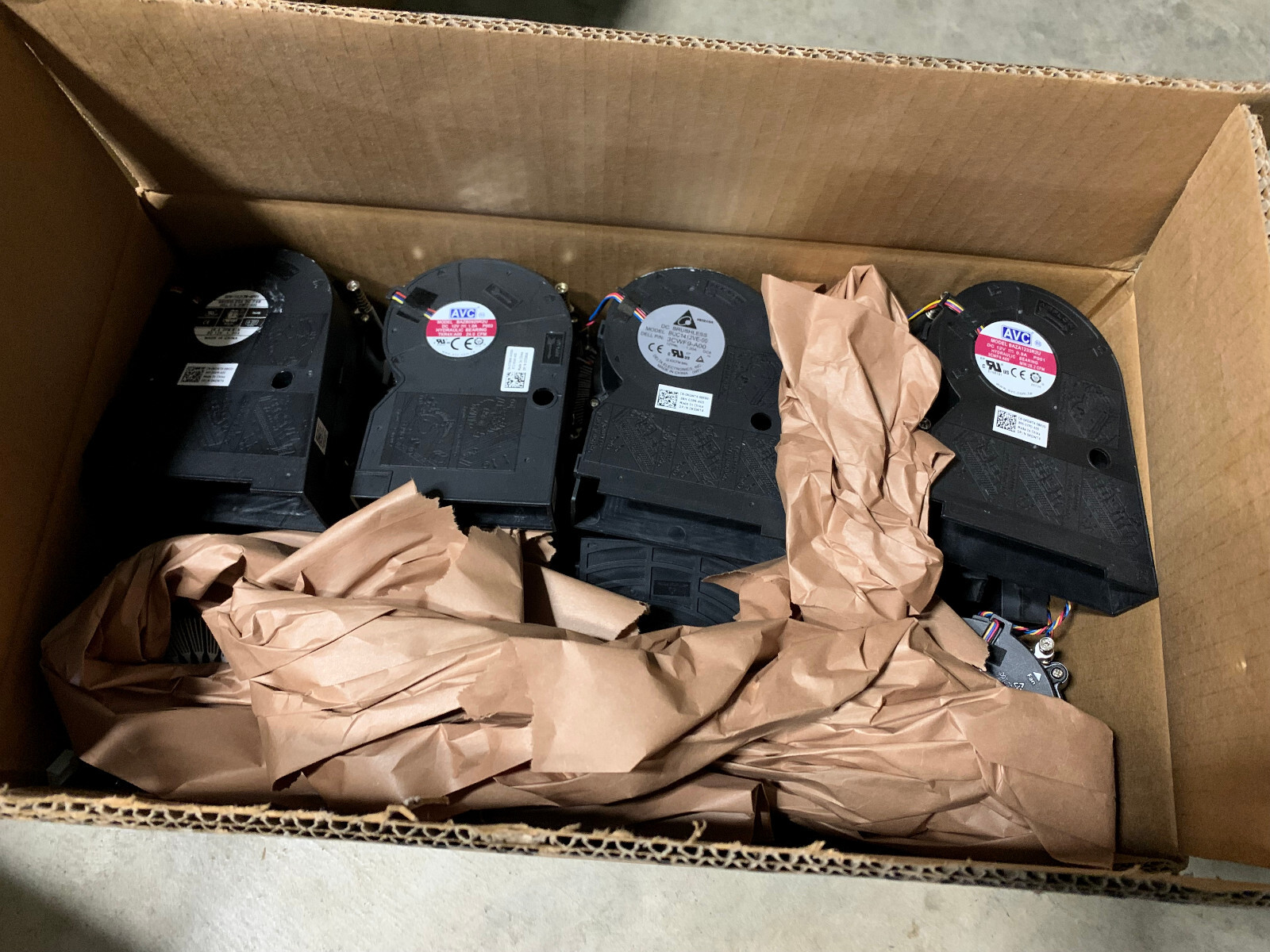 Lot of 31x Dell LGA1200 Heatsinks Blower Fans AVC BAZA1233R2U 3CWF9 KGWT4 65w