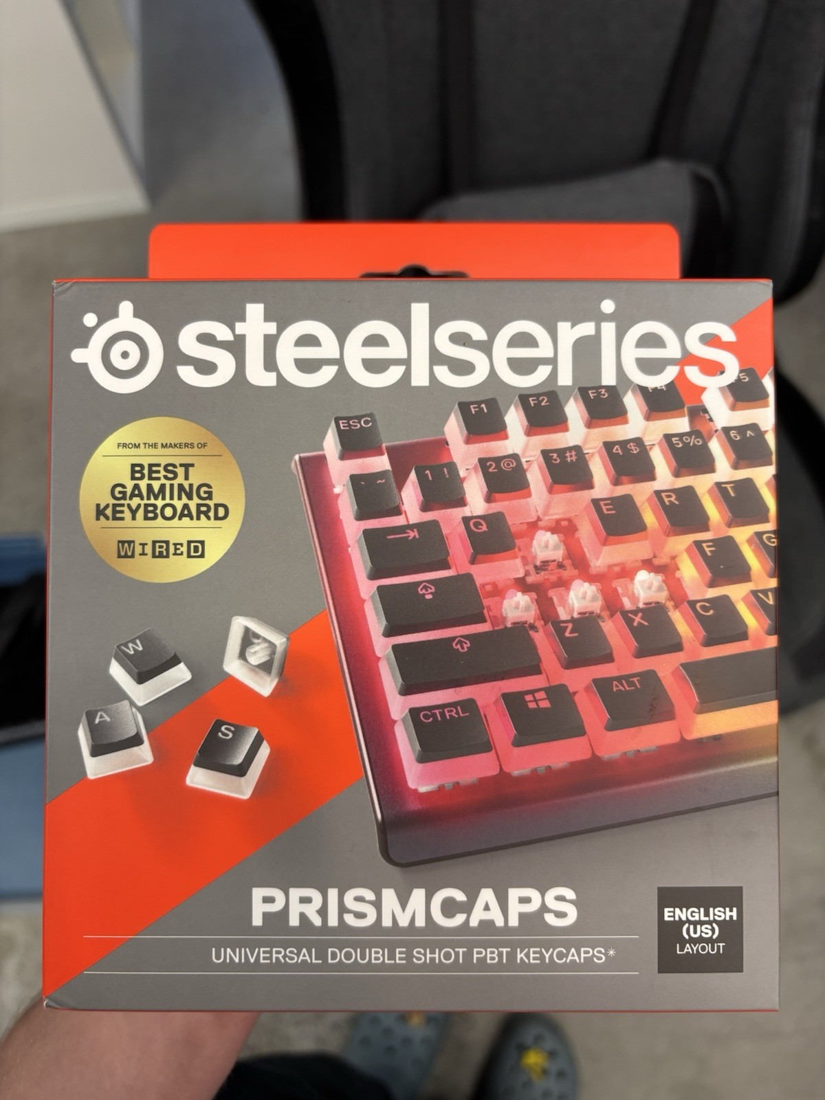 SteelSeries PrismCaps Double Shot PBT Keycaps Multicolor English (US) Layout