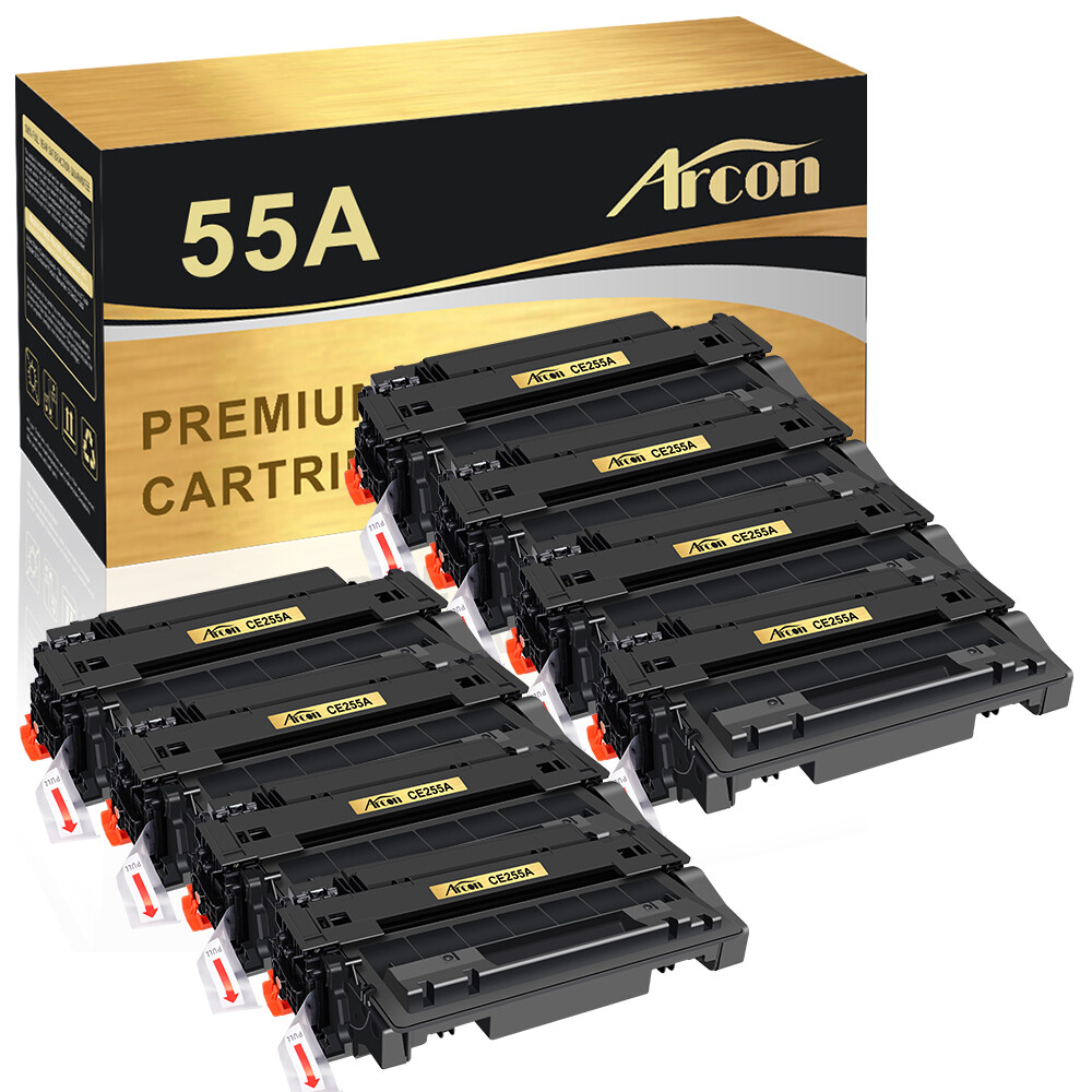 8PK Black CE255A 55A Toner Fits for HP LaserJet Pro 500 MFP M521DX M521DZ M521DW