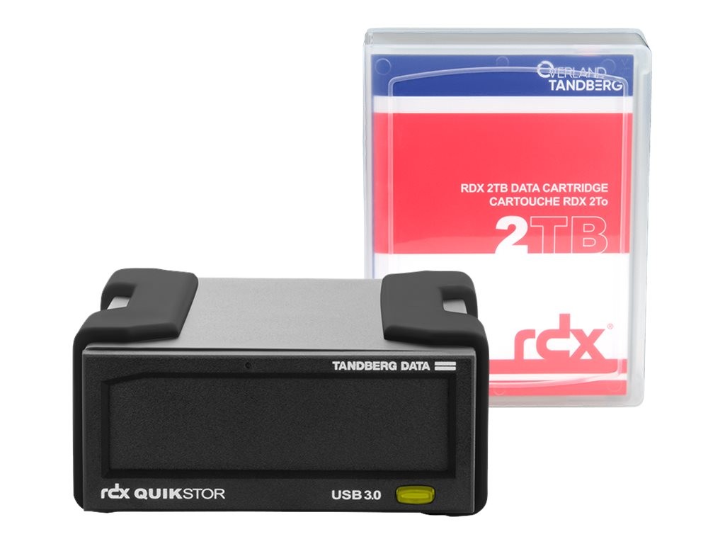 Overland-Tandberg RDX Kit USB3+ External Black Software USB3+ 2000GB 8865-RDX