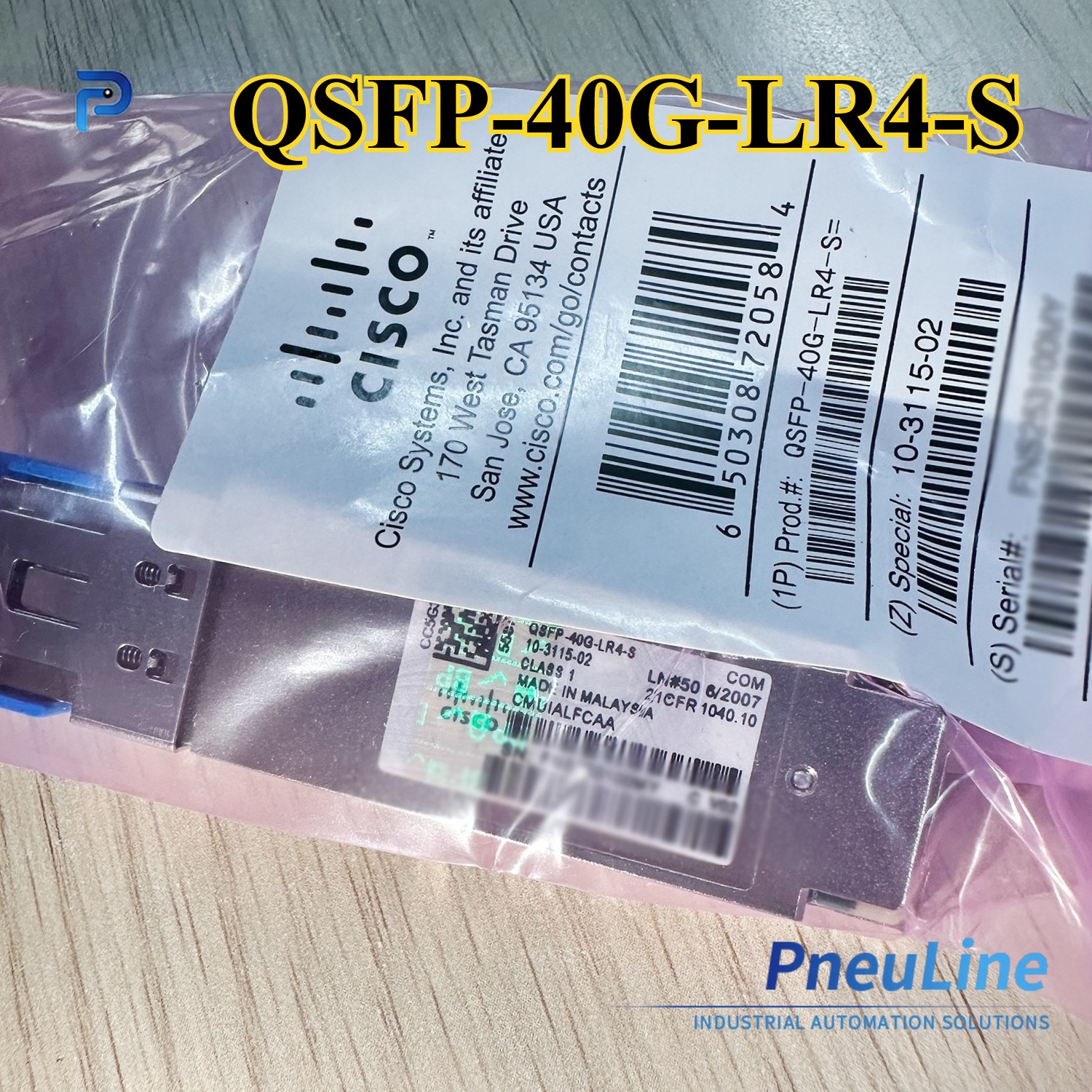 QSFP-40G-LR4-S CISCO 40GBASE-LR4 QSFP Module for SMF HOLOGRAM Fast Ship