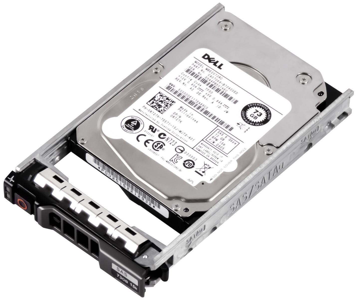 HARD DRIVE DELL 0R727K R727K MBE2073RC 73GB 15000RPM 16MB SAS-2 2.5" inch