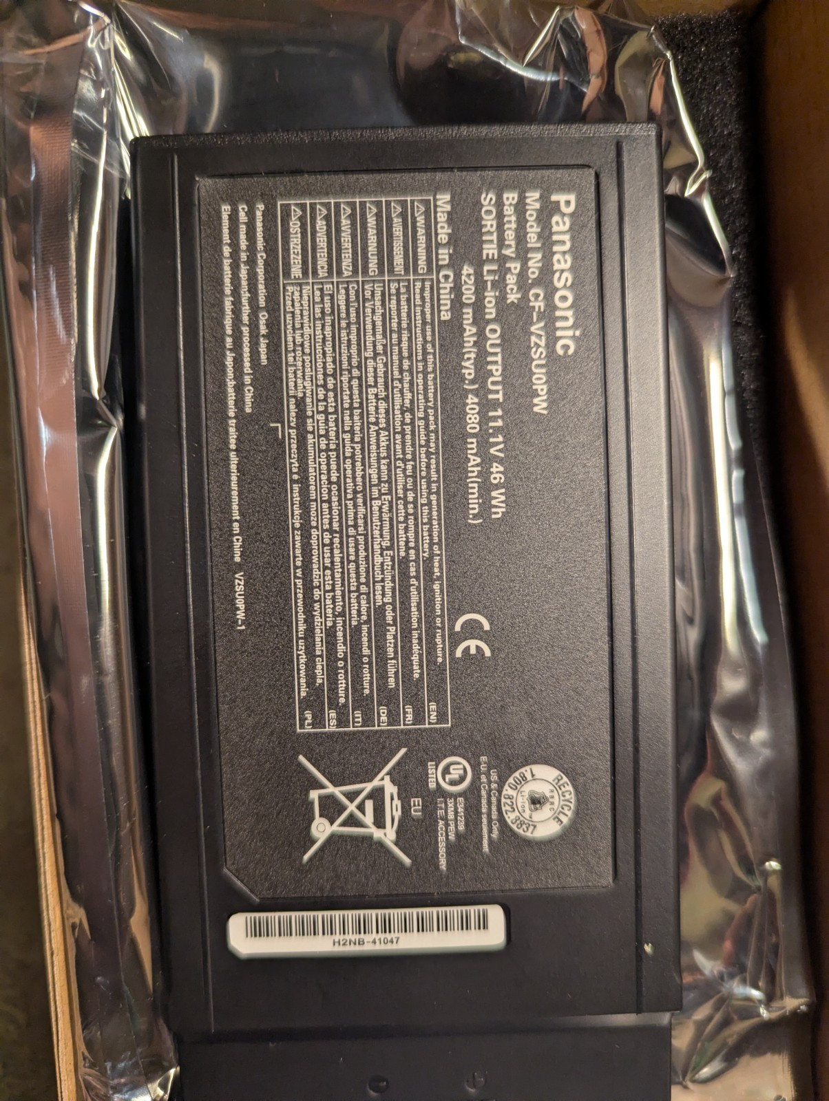 CF-VZSU0PW CF-VZSU0PR CF-54 46WH Battery Genuine  Panasonic TOUGHBOOK 54 CF54