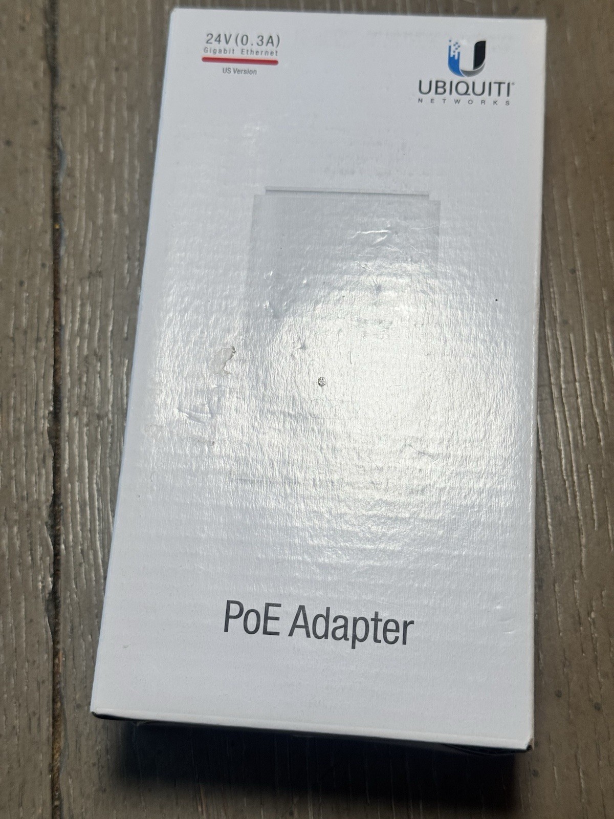 Ubiquiti POE-24-7W-G-WH PoE Adapter Gigabit Injector Power Supply 24V Open Box