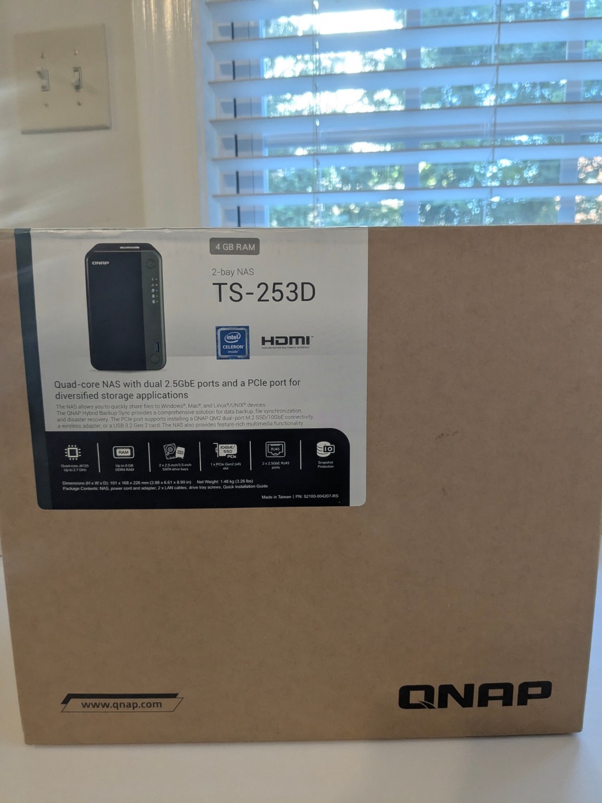 QNAP TS-253D 2-Bay NAS with 10GbE Upgrade - No Drives
