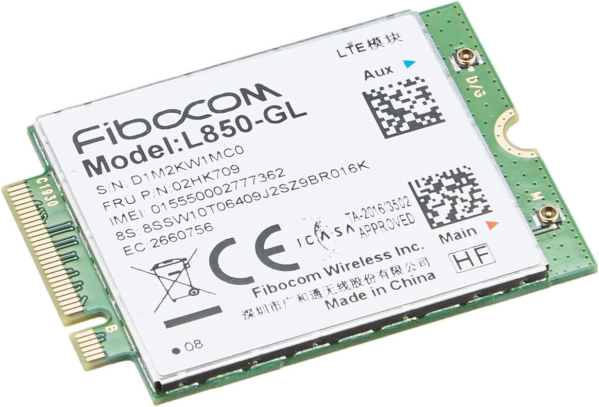 Genuine Lenovo ThinkPad Fibocom L850-GL CAT9 M.2 WWAN LTE Module