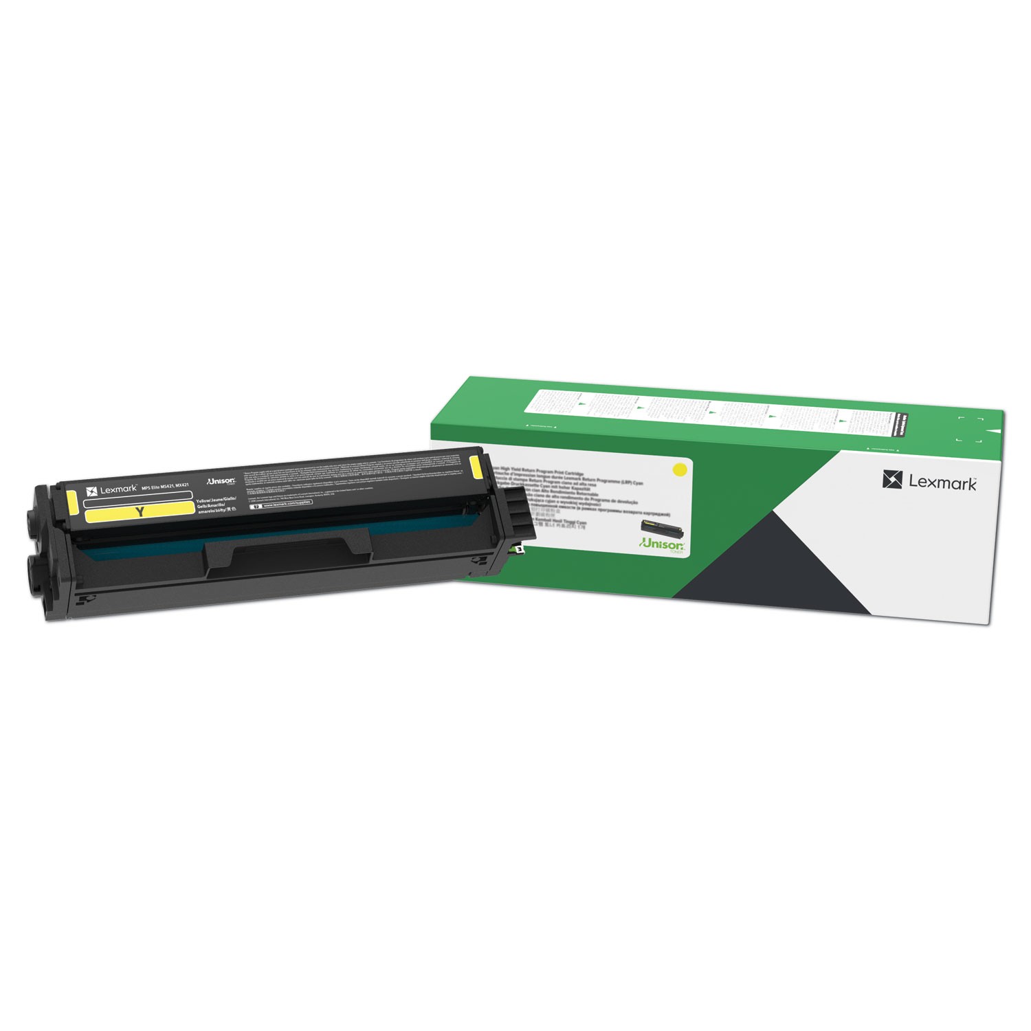 Lexmark? C331HY0 Return Program High-Yield Toner Cartridge, 2500 Page-Yield, Yel