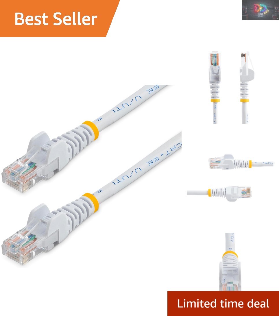 StarTech 25ft Snagless Cat5e Ethernet Cable with PoE - High-Speed, Gold-Plate...