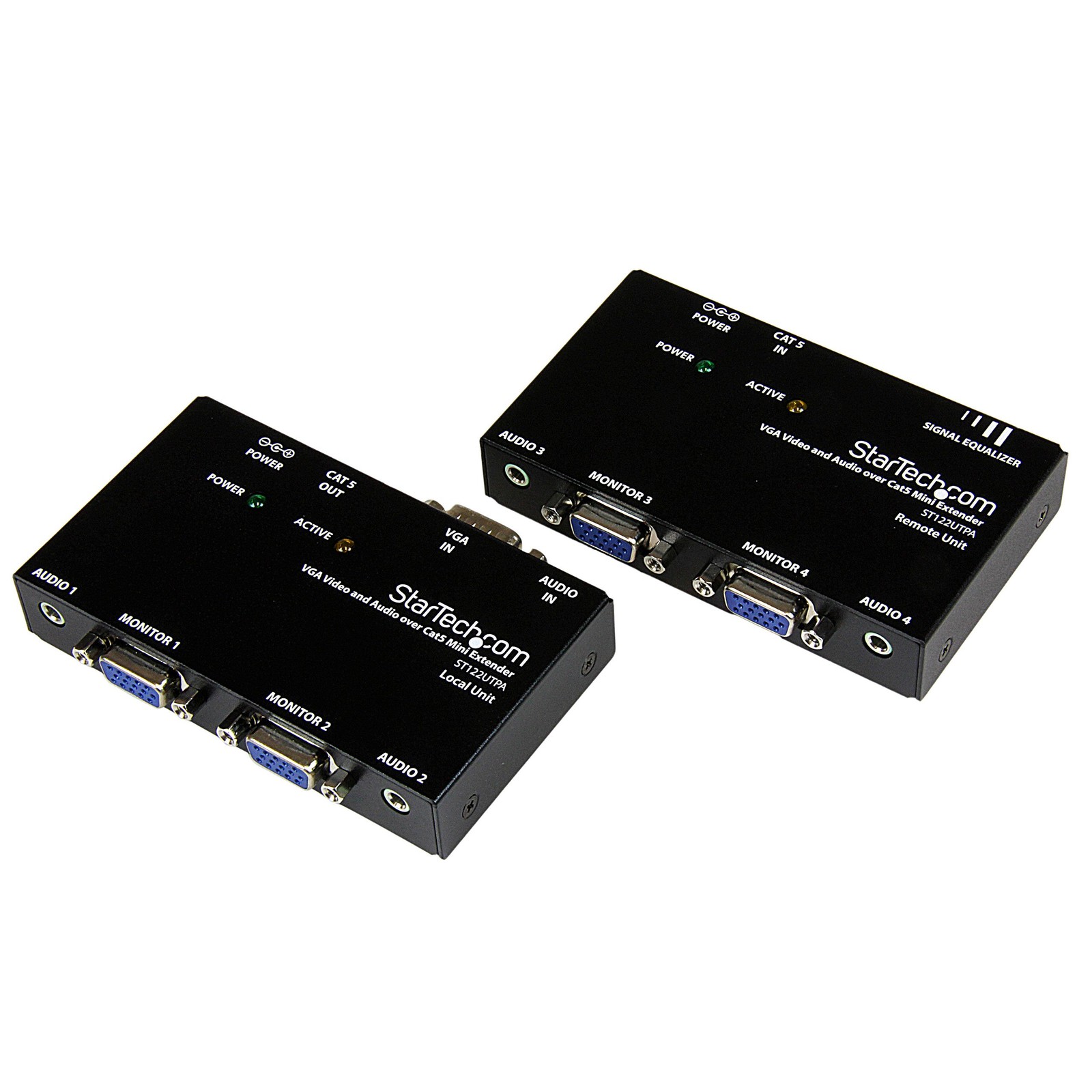 Startech Vga Video Extender Over Cat 5 With Audio - 1 X 2 (st122utpa)