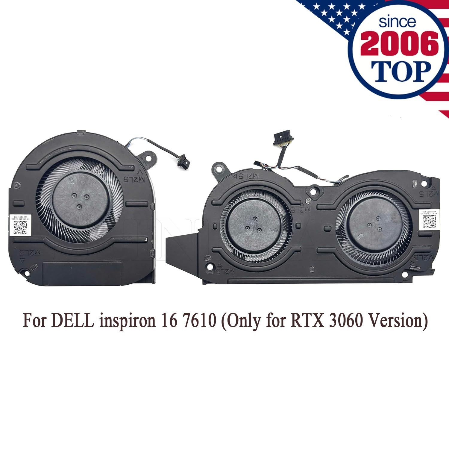 New CPU+GPU Fan for DELL inspiron 7610 0H1YC7 05CXK8 Only fits RTX 3060
