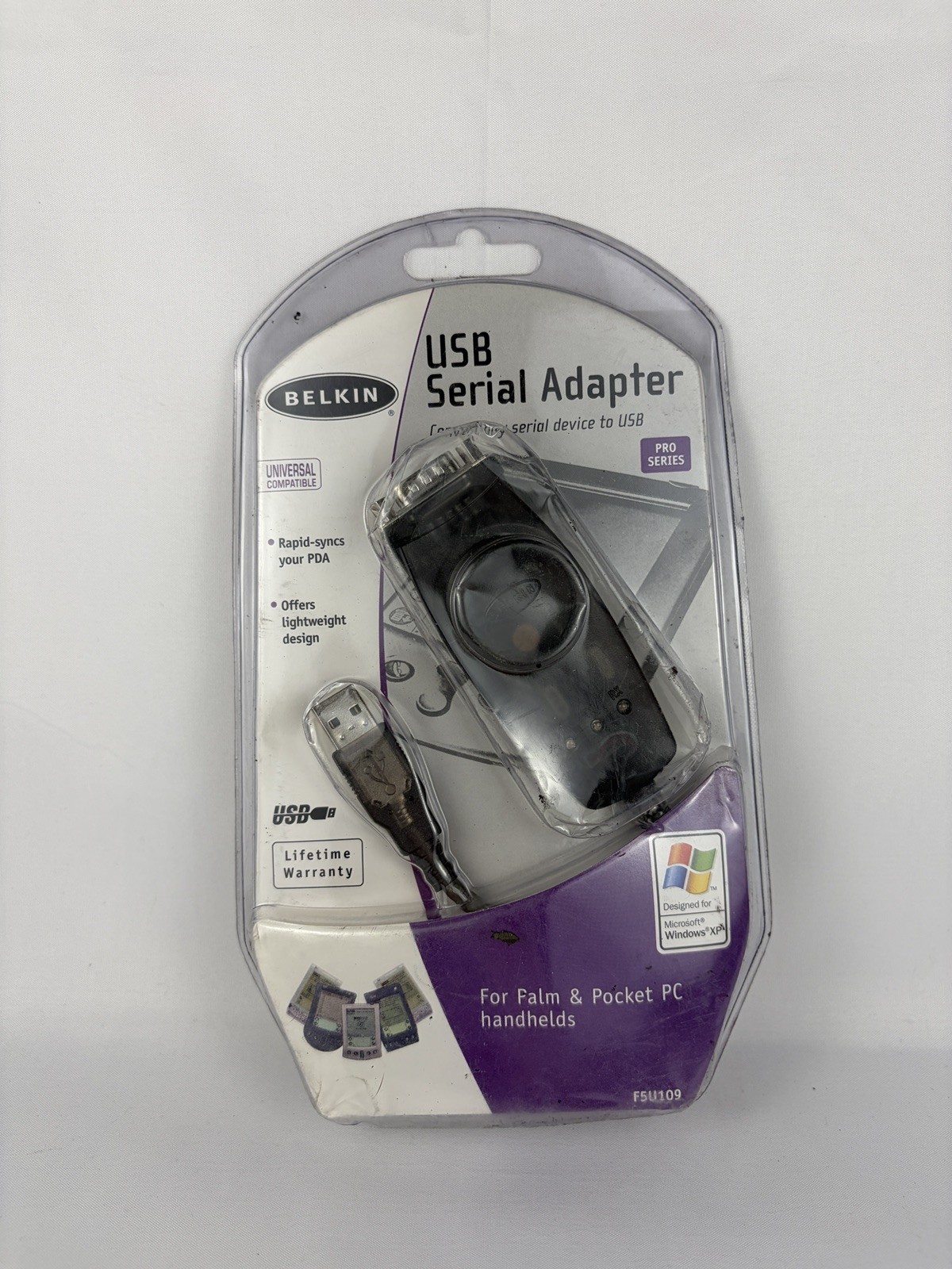Belkin F5U109 USB To 9 Pin RS232 Serial Converter Adapter PC Mac open box