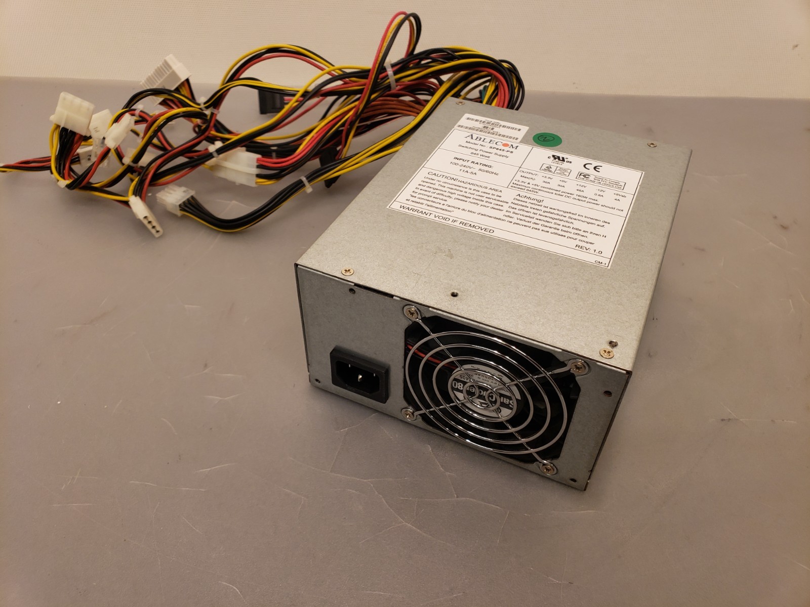 Ablecom SuperMicro SP645-PS Server Workstation Power Supply PSU 645W *Tested