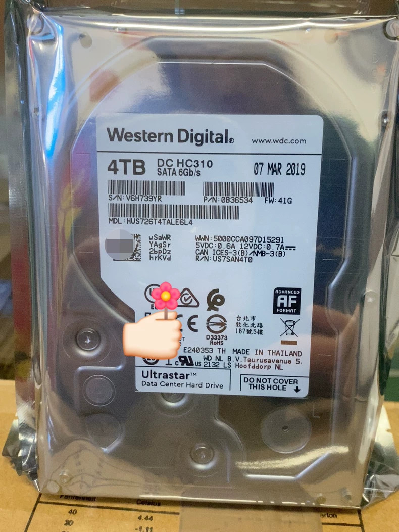 FOR Western Digital HUS726T4TALA6L4 Ultrastar 4TB 3.5" SATA Hard Drive