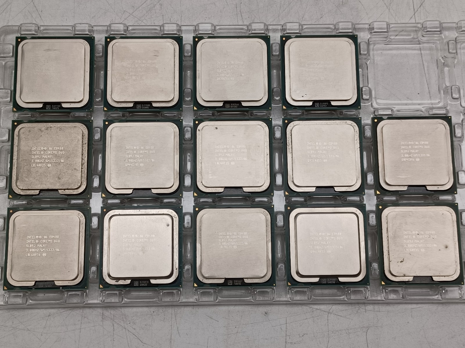 Lot of 11 Intel Core 2 Duo E8400 3.0 GHz LGA775 Dual‑Core