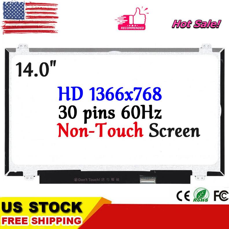 14" for Lenovo G41-35 80M7 LCD Non-Touch Screen Display Replacement HD 1366x768