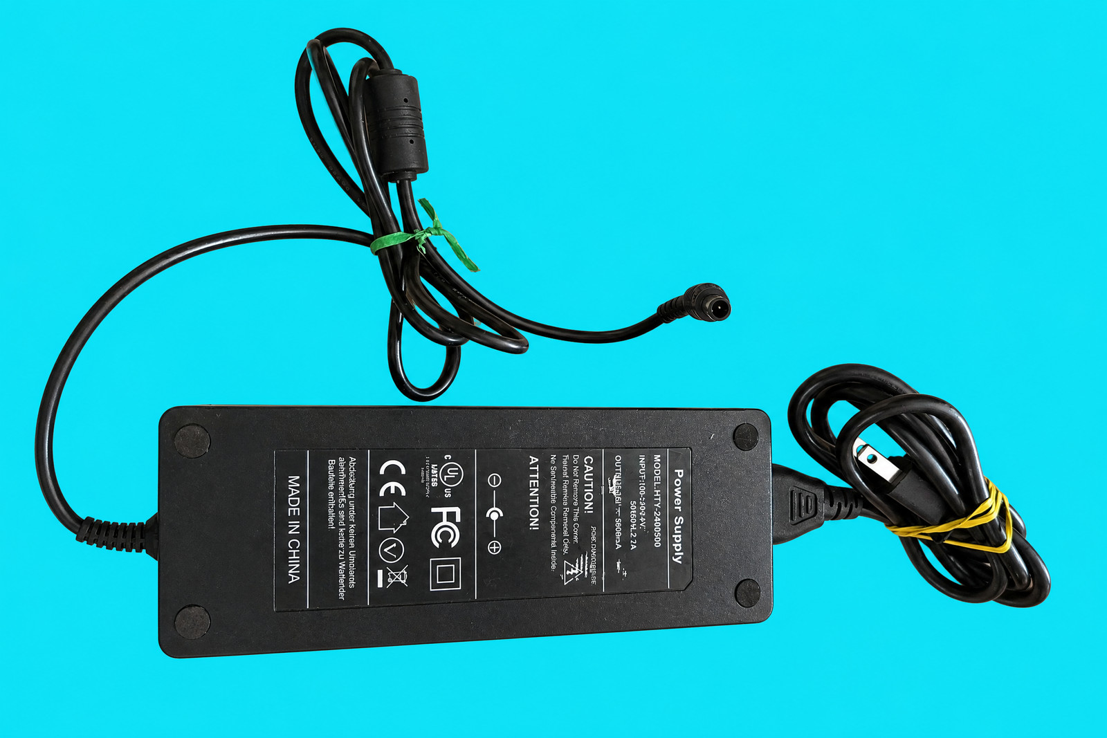 HTY-2400500 24V 5A 120W Center Positive AC DC Power Supply Adapter