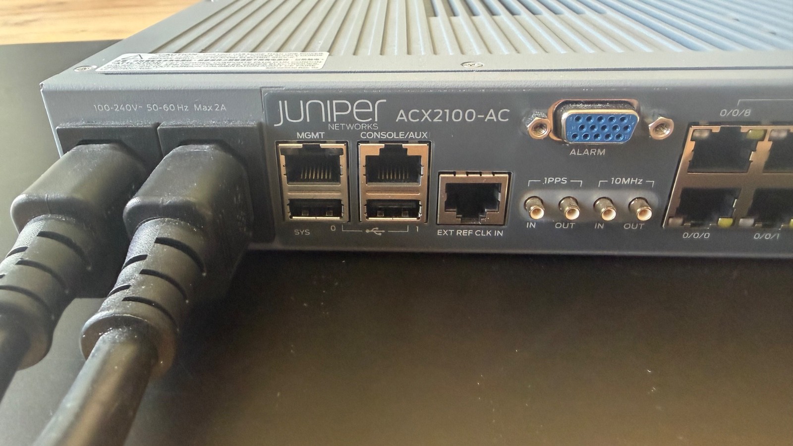 Juniper ACX2100-AC Router - Low Hours, Fanless, 10GbE, Excellent Condition