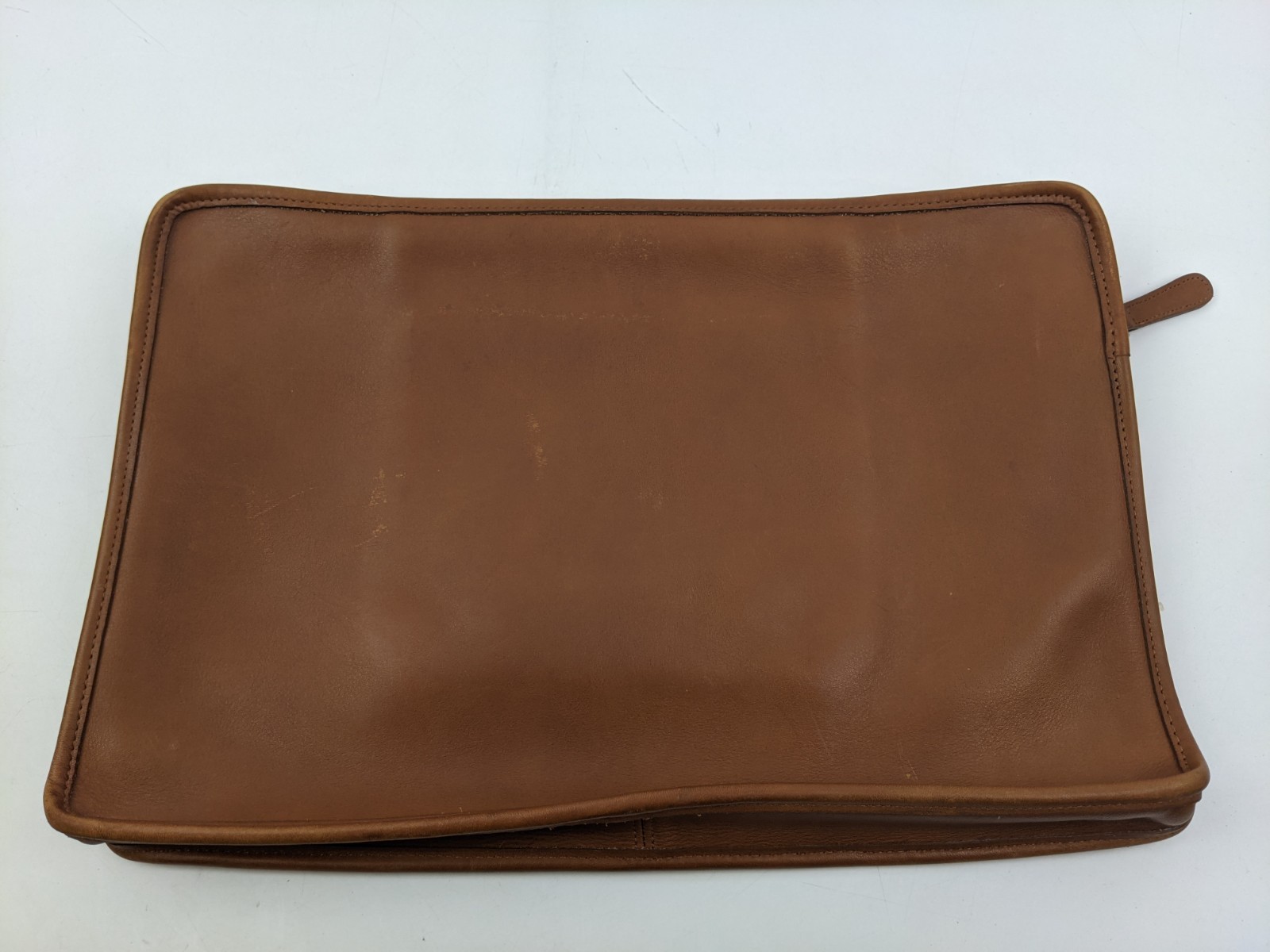 Coach Portfolio Laptop Case Briefcase Tan Brown 16” x 11” No. B9C-5225 USA Made