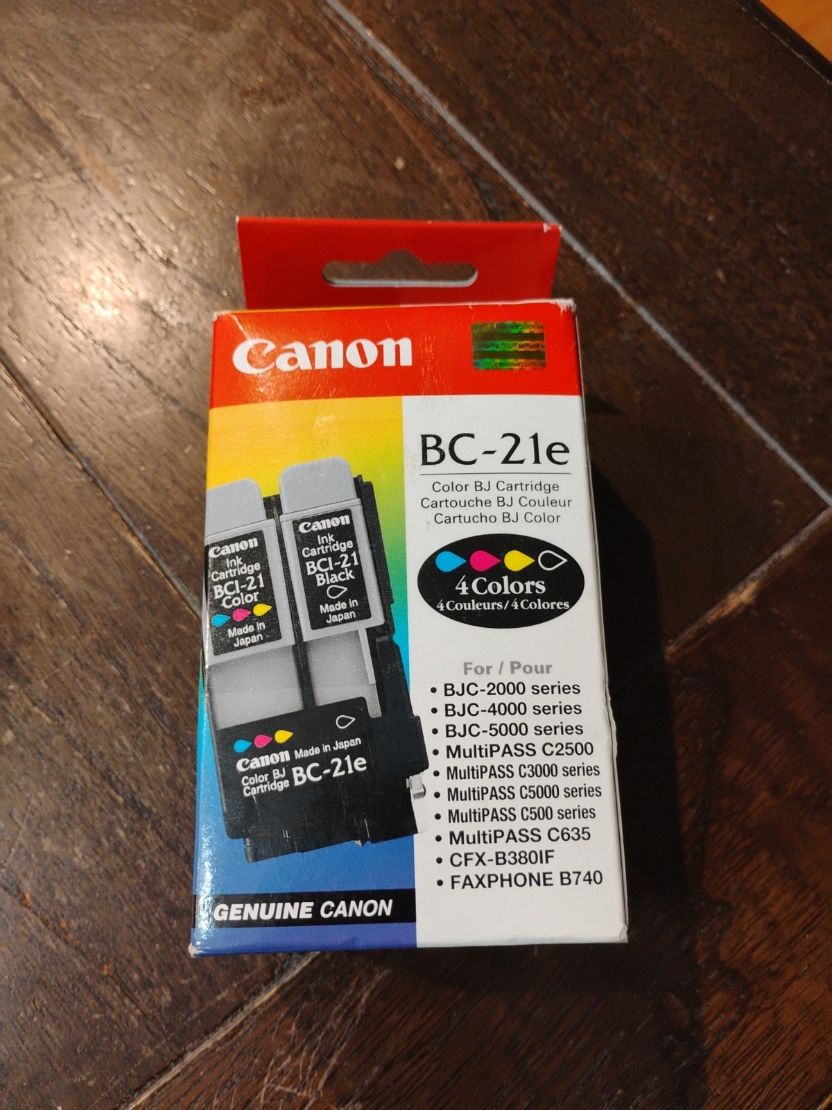 Canon BC-21E 4 Colors Black & Tri-Color Ink Cartridge Multi Pass C2500 SealedE3