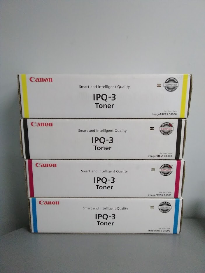Canon IPQ-3 Toner Cartridge Yellow Magenta Cyan Black for imagePRESS C6000