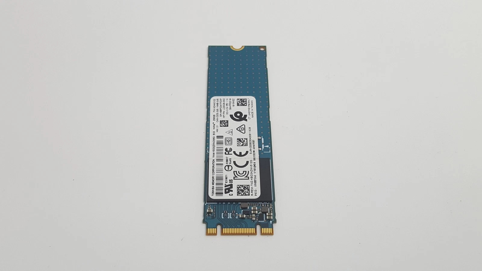 TOSHIBA BG3 256 GB NVME M.2 2280 80MM SOLID STATE DRIVE - BLUE