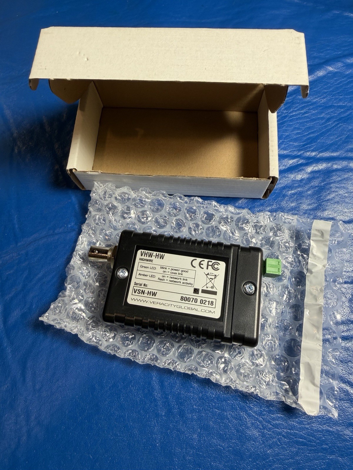 Veracity | VHW-HW | Highwire Ethernet Over Coax (New)