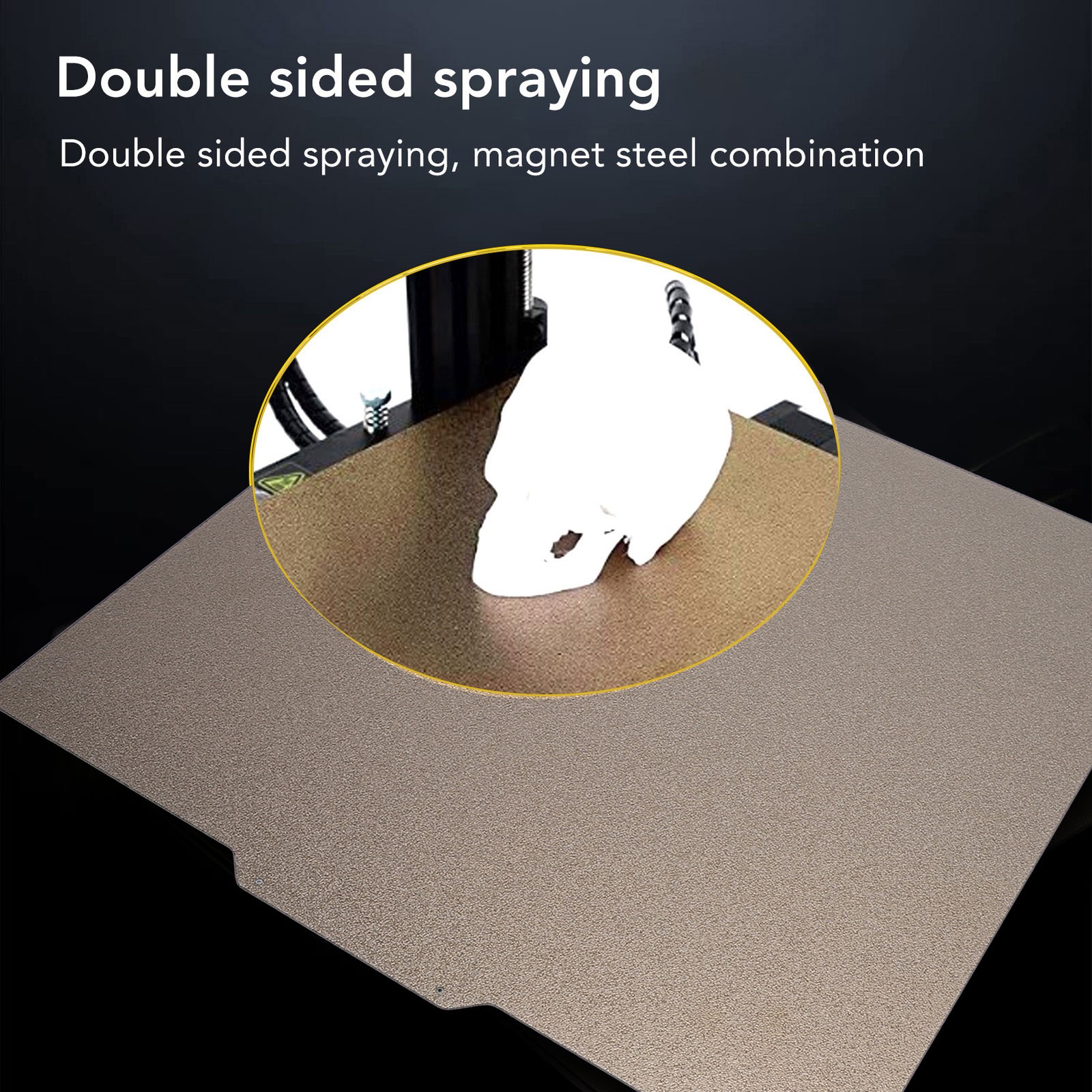 Double Sided Textured PEI Sheet Flexible Build Plate For 3D Printers
