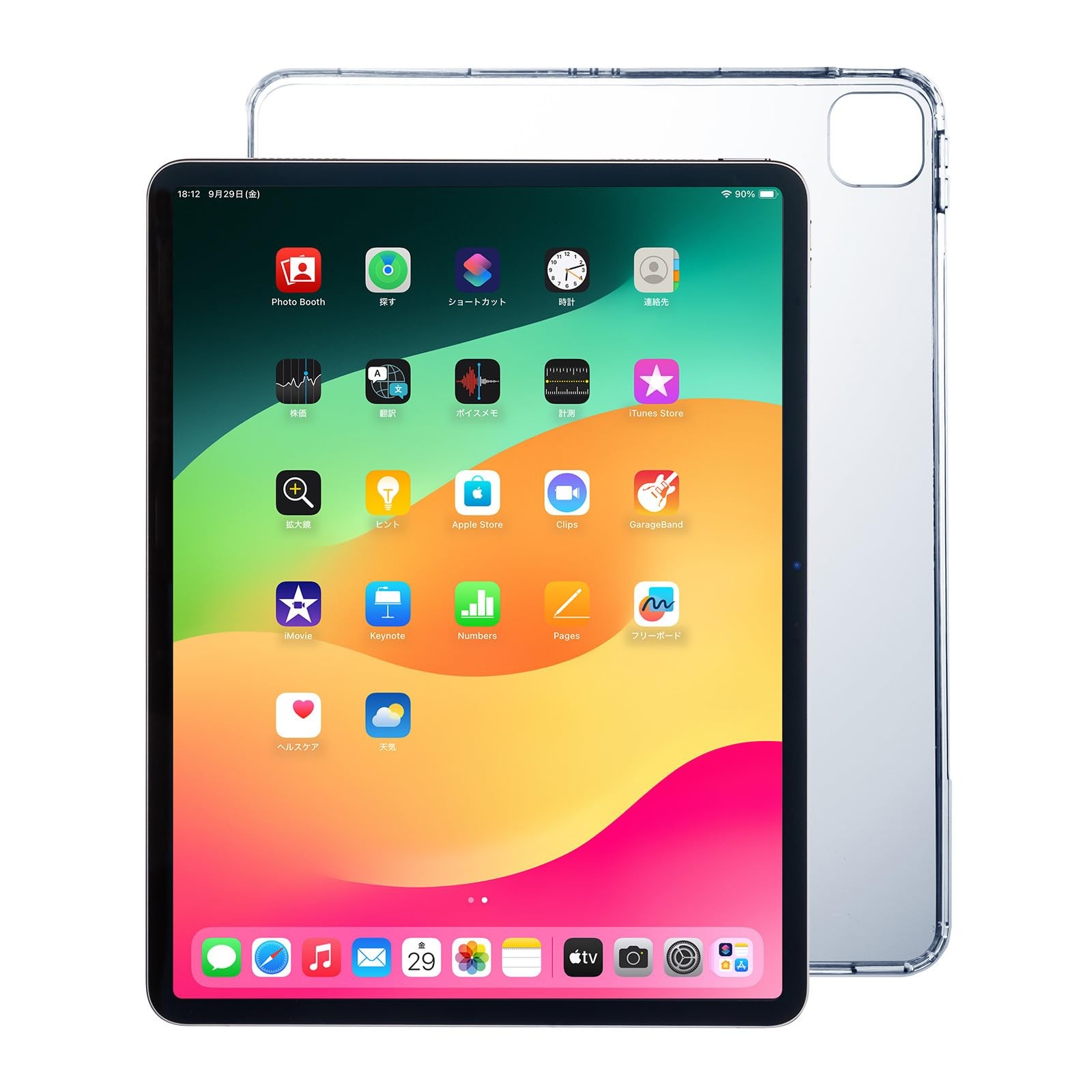 Sanwa Supply Clear Hard Case for iPad Air 13-inch (PDA-IPA)