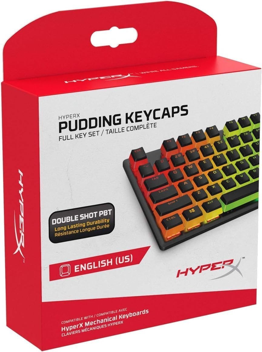 Pudding Keycaps - Double Shot Keycap Set with Translucent Layer