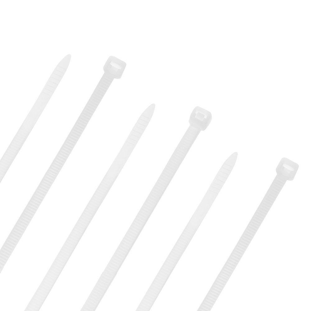 NavePoint 16 Inch Nylon White Cable Ties 50 Lbs  100 Pack 00406541