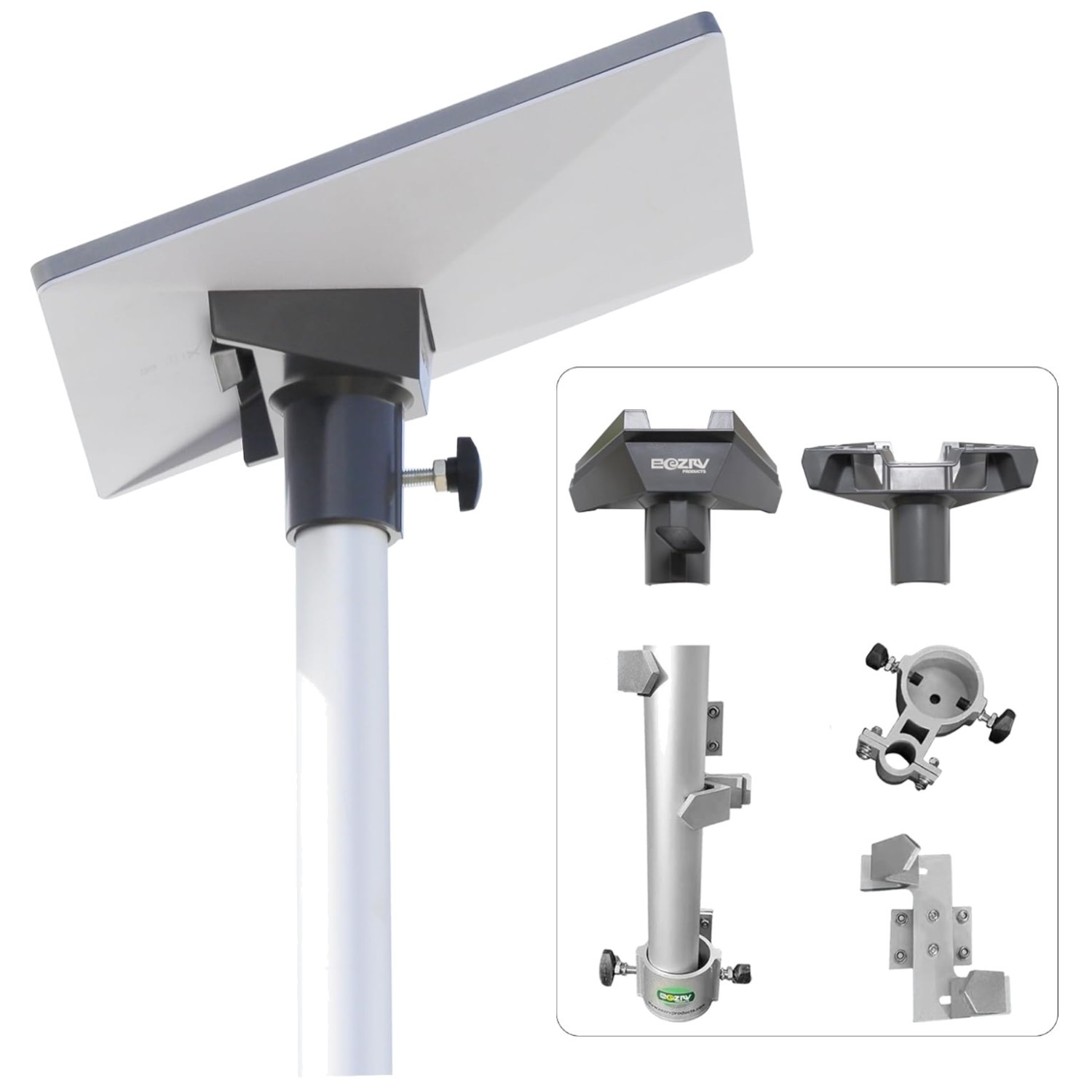 Durable 10ft Telescopic Aluminum Starlink Adapter with Ladder Mount Included