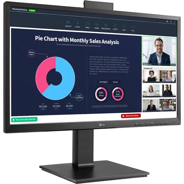 LG 24BP750C-B 23.8" Full HD LCD Monitor New