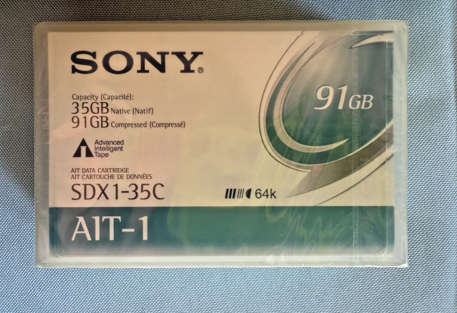 Lot of 9  Sony SDX1-35C AIT-1 35/91GB Data Tape Cartridges 64k NEW sealed